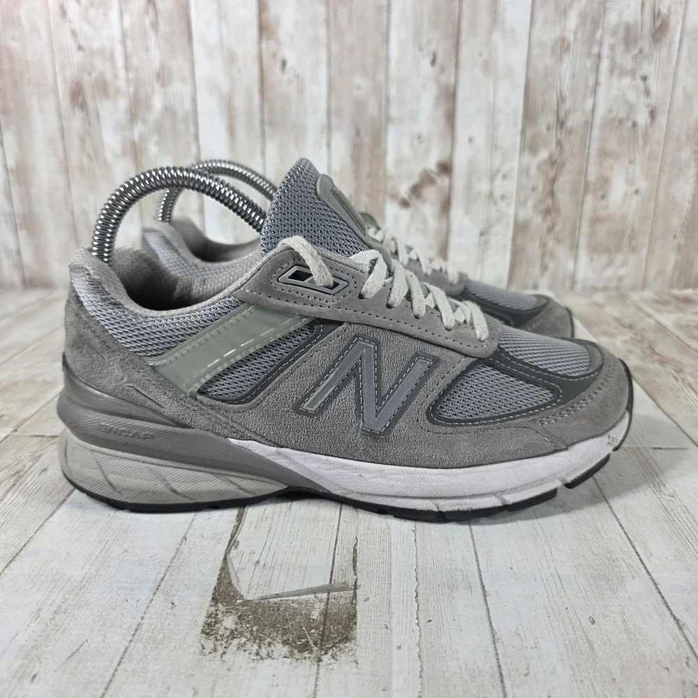 New Balance 990v5 Grey‎ Suede Mesh Running Shoes W990GL5 Womens 6 Made in USA